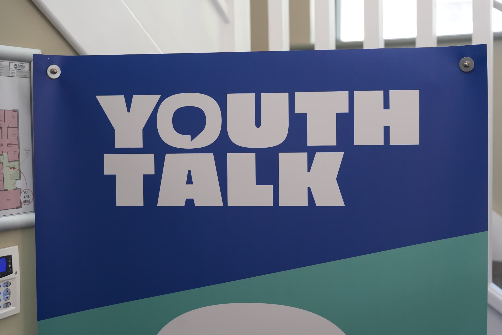 Youth Talk signage at their St Albans premises